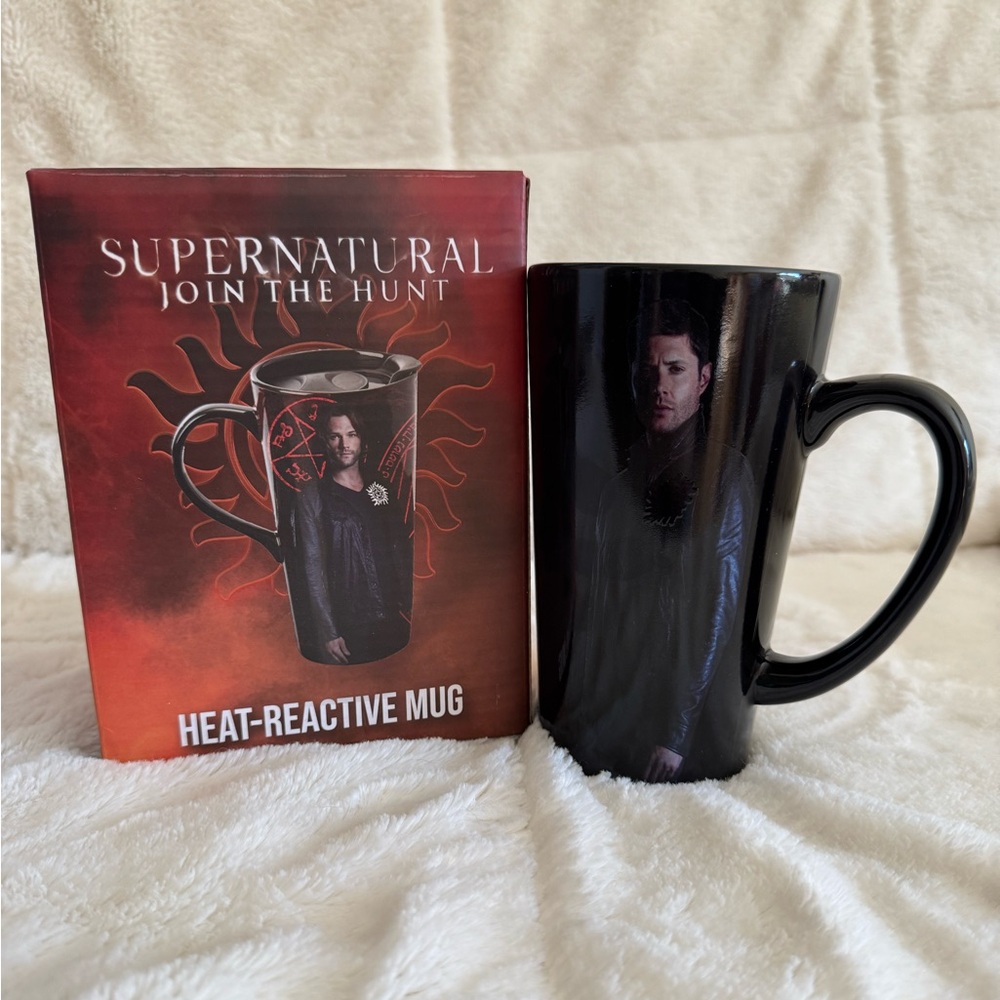 Supernatural Culturefly Heat Reactive Ceramic Mug NIP Sam Dean Winchester